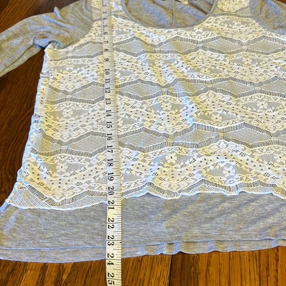 M ROSE DIAMOND GRAY WITH LACE OVERLAY CROSS BACK DETAILING - Picture 5 of 7